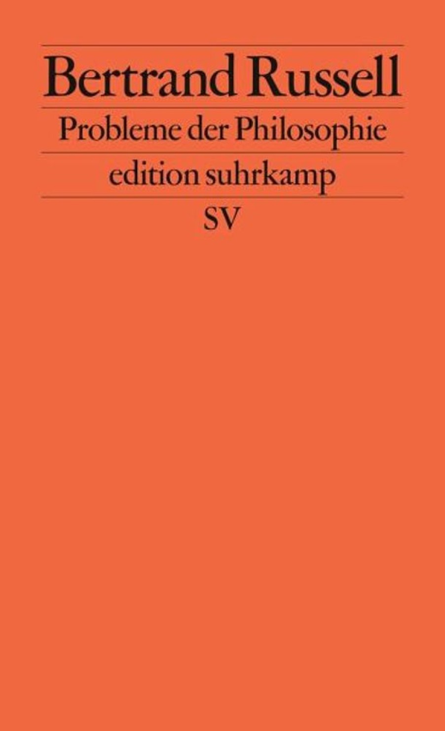 Philosophie Suhrkamp | Probleme Der Philosophie