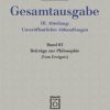 Philosophie Klostermann | Gesamtausgabe Abt. 3 Unveroffentliche Abhandlungen Bd. 65. Beitrage Zur Philosophie