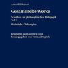 Philosophie Peter Lang Ltd. International Academic Publishers | Gesammelte Werke