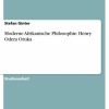 Philosophie GRIN Verlag | Moderne Afrikanische Philosophie: Henry Odera Oruka