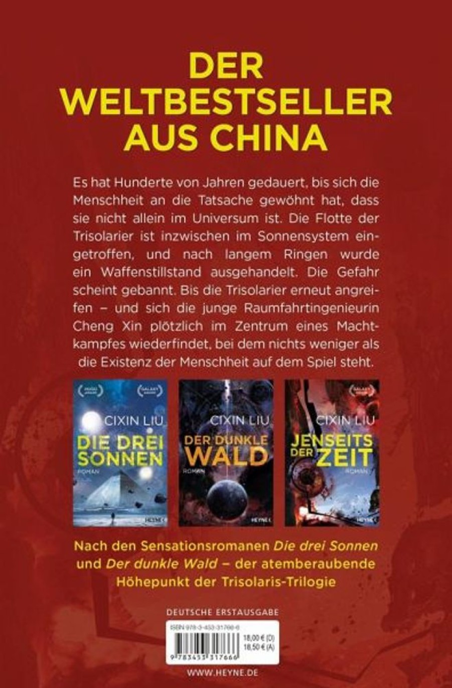 Science Fiction, Fantasy, Horror Heyne | Jenseits Der Zeit / Trisolaris-Trilogie Bd.3