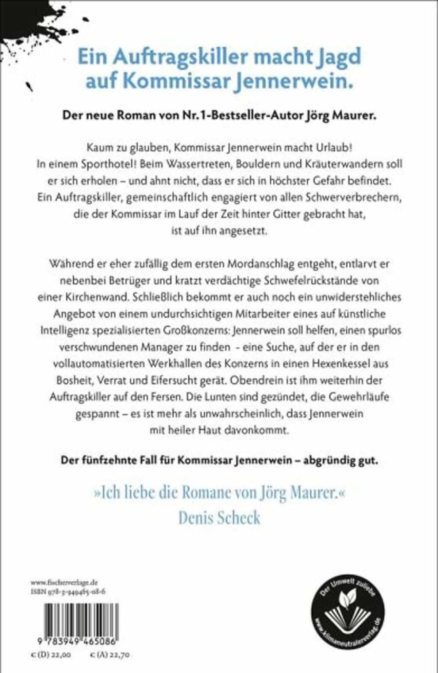 Krimi & Thriller S. Fischer Verlag GmbH | Kommissar Jennerwein Darf Nicht Sterben / Kommissar Jennerwein Ermittelt Bd.15