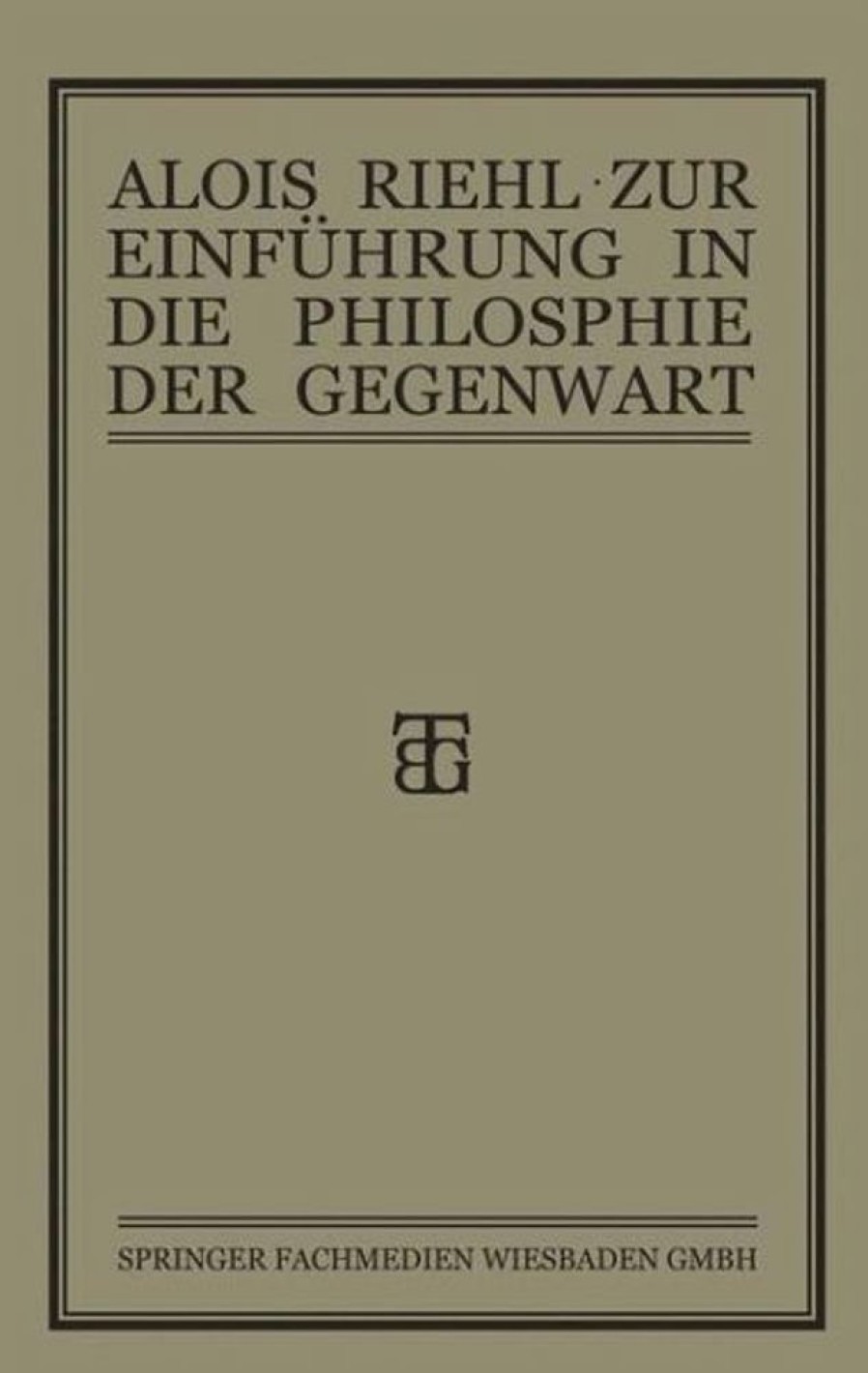 Philosophie Vieweg+Teubner / Vieweg+Teubner Verlag | Zur Einfuhrung In Die Philosophie Der Gegenwart